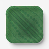 Annahme | Green Eclectic Boho Muster Pappteller (Vorderseite)