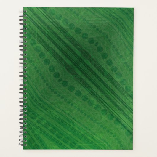 Annahme | Green Eclectic Boho Muster Planer (Vorderseite)