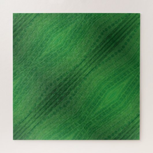 Annahme | Green Eclectic Boho Muster Puzzle (Horizontal)