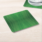 Annahme | Green Eclectic Boho Muster Rechteckiger Pappuntersetzer (angewinkelt)