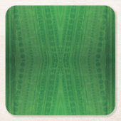 Annahme | Green Eclectic Boho Muster Rechteckiger Pappuntersetzer (Vorderseite)