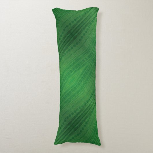 Annahme | Green Eclectic Boho Muster Seitenschläferkissen (Vorderseite Vertikal)