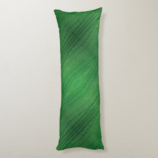 Annahme | Green Eclectic Boho Muster Seitenschläferkissen (Rückseite (Vertikal))