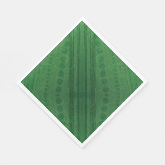 Annahme | Green Eclectic Boho Muster Serviette (Ecke)