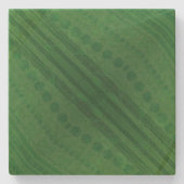 Annahme | Green Eclectic Boho Muster Steinuntersetzer (Vorderseite)