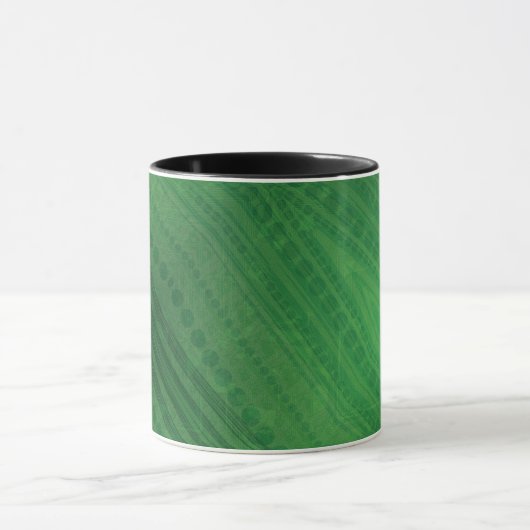 Annahme | Green Eclectic Boho Muster Tasse (Zentrum)