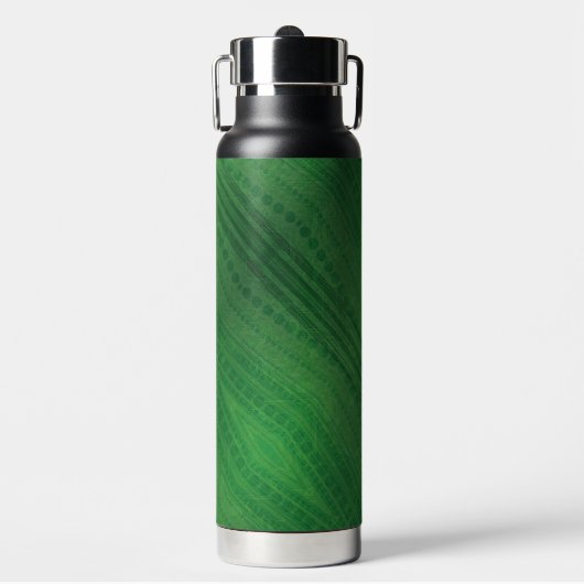 Annahme | Green Eclectic Boho Muster Trinkflasche (Vorderseite)