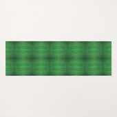 Annahme | Green Eclectic Boho Muster Yogamatte (Rückseite (Horizontal))