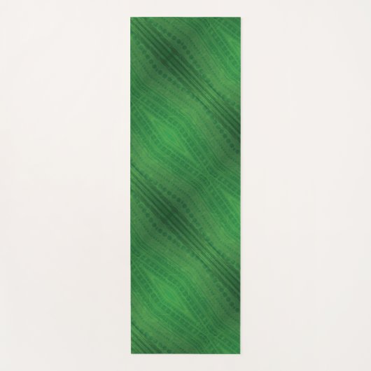 Annahme | Green Eclectic Boho Muster Yogamatte (Vorderseite)