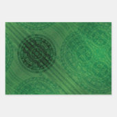 Annahme | Medaillen für grüne Meditation Geschenkpapier Set (Vorderseite)