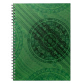 Annahme | Medaillen für grüne Meditation Notizblock (Vorderseite)