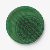 Annahme | Medaillen für grüne Meditation Pappteller (Vorderseite)