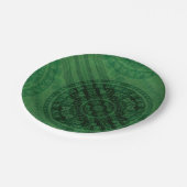 Annahme | Medaillen für grüne Meditation Pappteller (Schrägansicht)