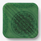 Annahme | Medaillen für grüne Meditation Pappteller (Vorderseite)