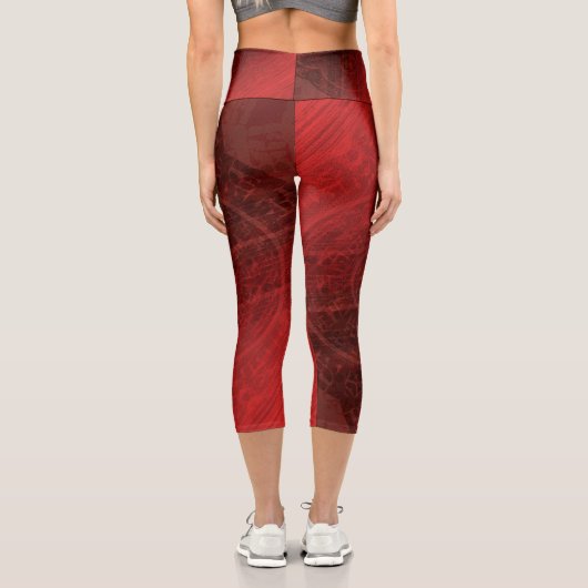 Annahme | Medallin der Roten Meditation Capri Leggings (Rückseite)