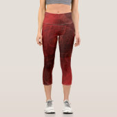 Annahme | Medallin der Roten Meditation Capri Leggings (Vorderseite)