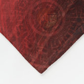 Annahme | Medallin der Roten Meditation Fleecedecke (Ecke)