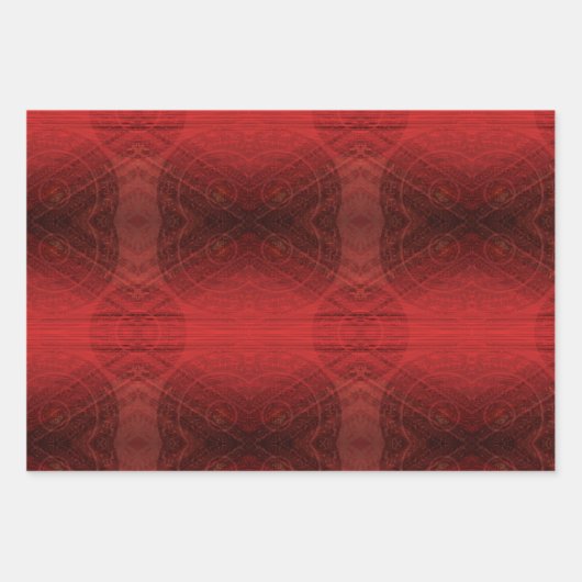 Annahme | Medallin der Roten Meditation Geschenkpapier Set (Vorderseite)