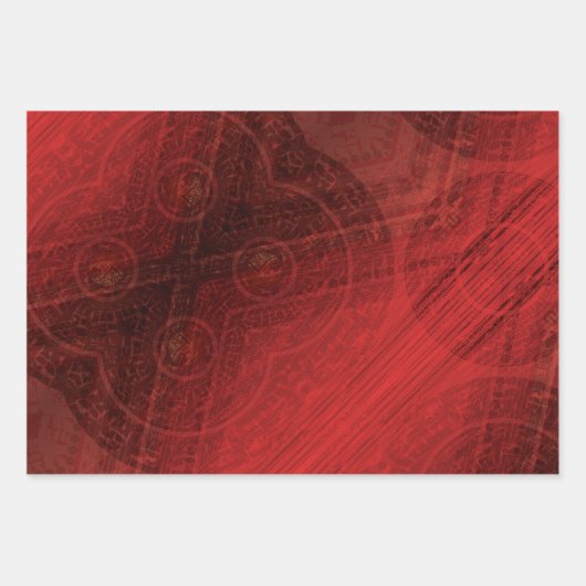 Annahme | Medallin der Roten Meditation Geschenkpapier Set (Vorderseite)