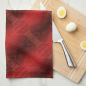 Annahme | Medallin der Roten Meditation Geschirrtuch (Viertel Falte)