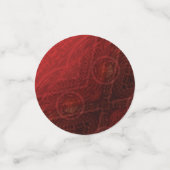 Annahme | Medallin der Roten Meditation Konfetti (Klein Vorderseite)