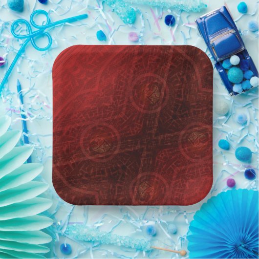 Annahme | Medallin der Roten Meditation Pappteller (Party)