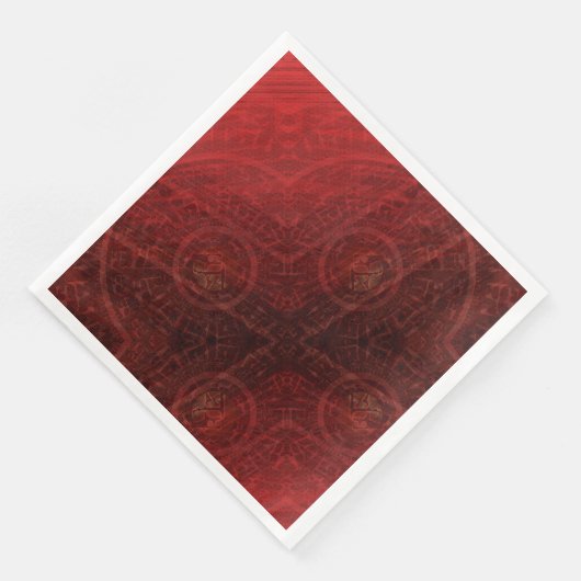 Annahme | Medallin der Roten Meditation Serviette (Ecke)