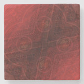 Annahme | Medallin der Roten Meditation Steinuntersetzer (Vorderseite)