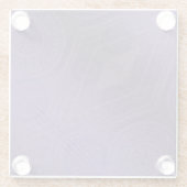 Annahme | Medallin für Violetmeditation Glasuntersetzer (Rückseite)