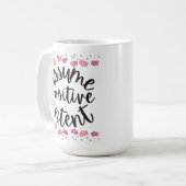 Annahme positiver Absicht Kaffeetasse (Vorderseite Links)