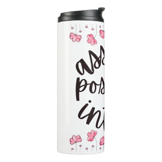 Annahme positiver Absicht Thermosbecher (Nach links gedreht)