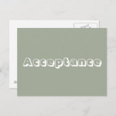 Annahme Postkarte (Vorne/Hinten)