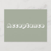 Annahme Postkarte (Vorderseite)