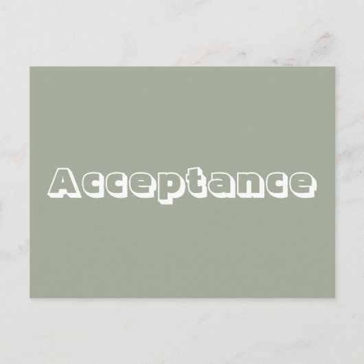 Annahme Postkarte (Vorderseite)