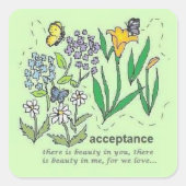 annahme quadratischer aufkleber (Vorderseite)