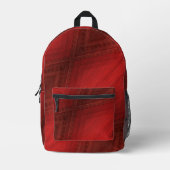 Annahme | Red Eclectic Boho Pattern Bedruckter Rucksack (Vorderseite)