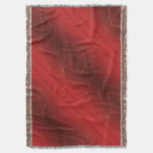 Annahme | Red Eclectic Boho Pattern Decke (Vorderseite Vertikal)