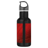 Annahme | Red Eclectic Boho Pattern Edelstahlflasche (Rückseite)