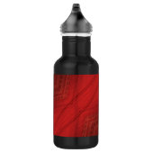 Annahme | Red Eclectic Boho Pattern Edelstahlflasche (Rechts)