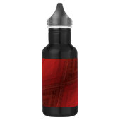 Annahme | Red Eclectic Boho Pattern Edelstahlflasche (Links)