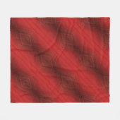 Annahme | Red Eclectic Boho Pattern Fleecedecke (Vorderseite (Horizontal))