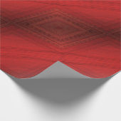 Annahme | Red Eclectic Boho Pattern Geschenkpapier (Ecke)