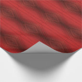 Annahme | Red Eclectic Boho Pattern Geschenkpapier (Ecke)