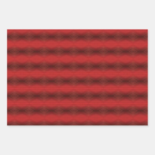 Annahme | Red Eclectic Boho Pattern Geschenkpapier Set (Vorderseite 3)