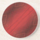 Annahme | Red Eclectic Boho Pattern Getränkeuntersetzer (Vorne)