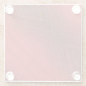 Annahme | Red Eclectic Boho Pattern Glasuntersetzer (Rückseite)