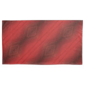 Annahme | Red Eclectic Boho Pattern Kissenbezug (Vorderseite-Links)