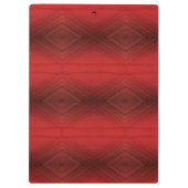 Annahme | Red Eclectic Boho Pattern Klemmbrett (Rückseite)