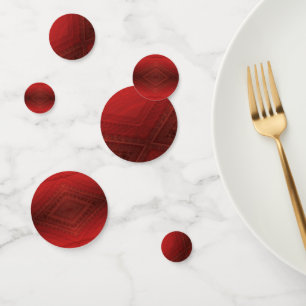 Annahme Red Eclectic Boho Pattern Konfetti