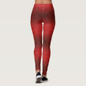 Annahme | Red Eclectic Boho Pattern Leggings (Rückseite)